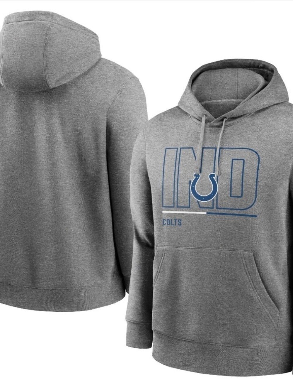 Nike indianapolis colts Pullover hoodie gray/blue